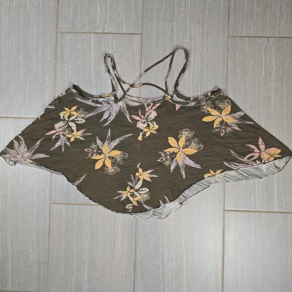 Free People We The Free Hey Girl Tank Strappy Top LG Army Combo RRP£42 - Picture 7 of 7